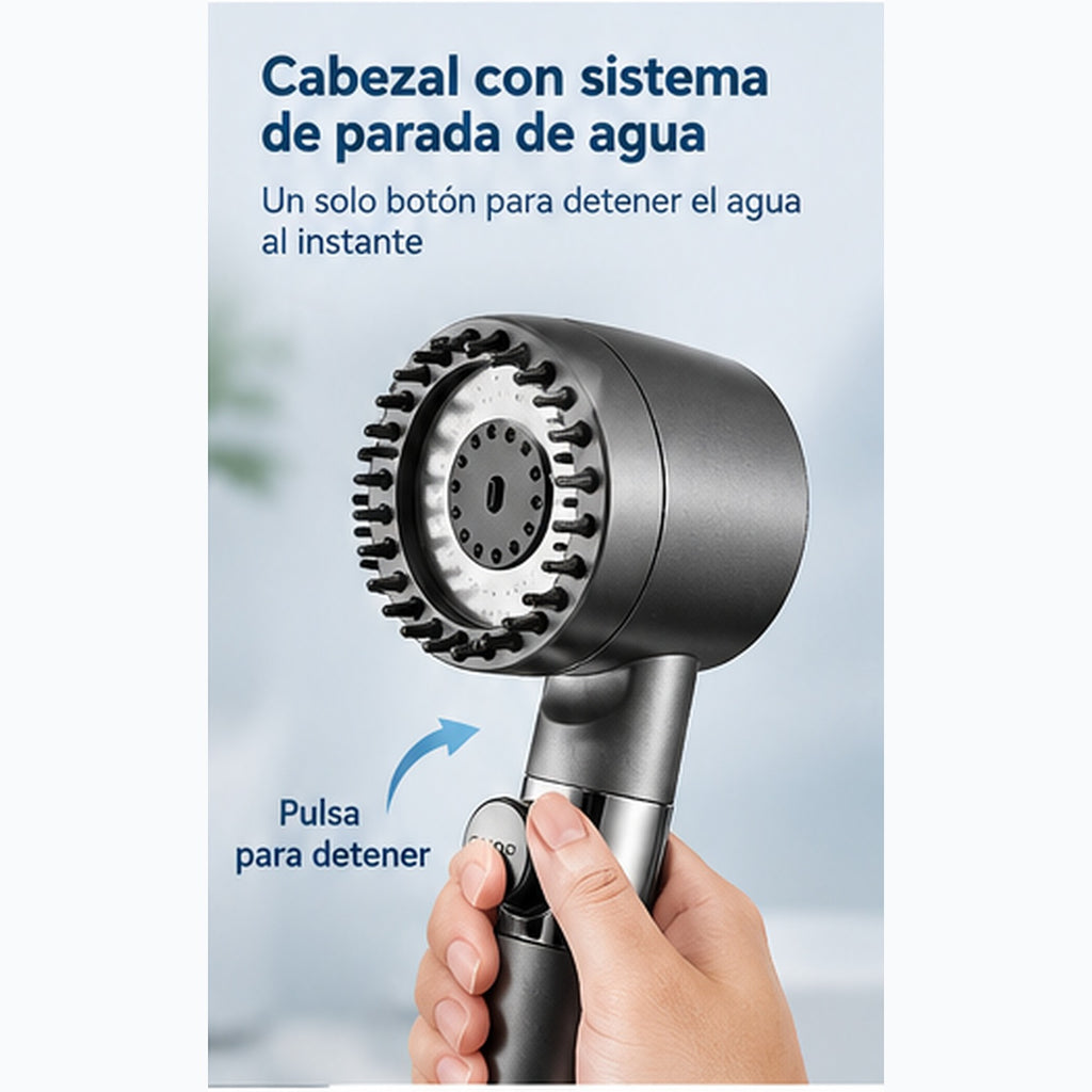 Botón de parada de agua del cabezal Nubea