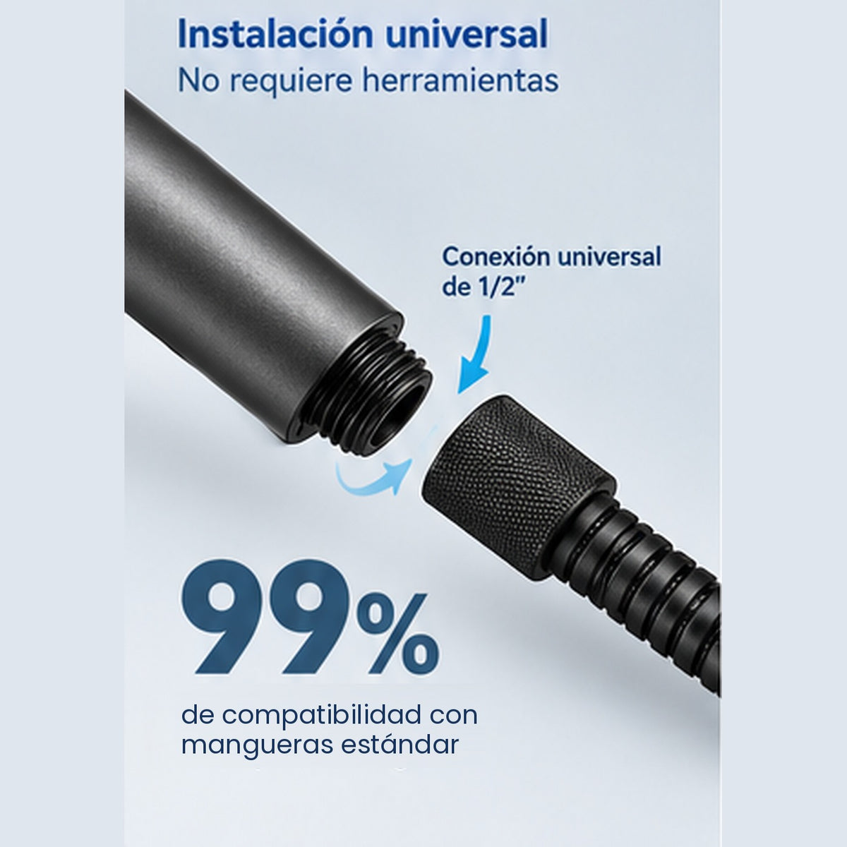 Rosca de conexión universal de media pulgada del cabezal Nubea